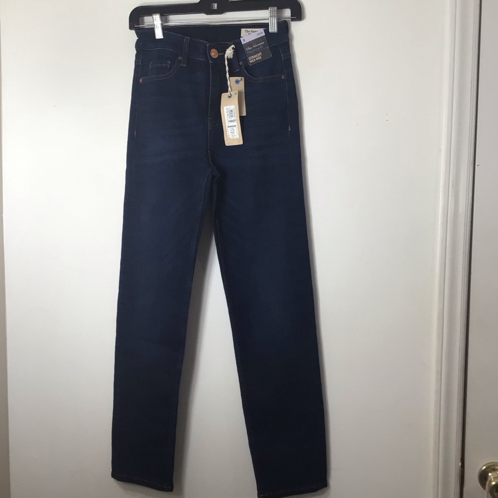 NWT Dark Blue High Rise Jeans M&S 8 Sienna
